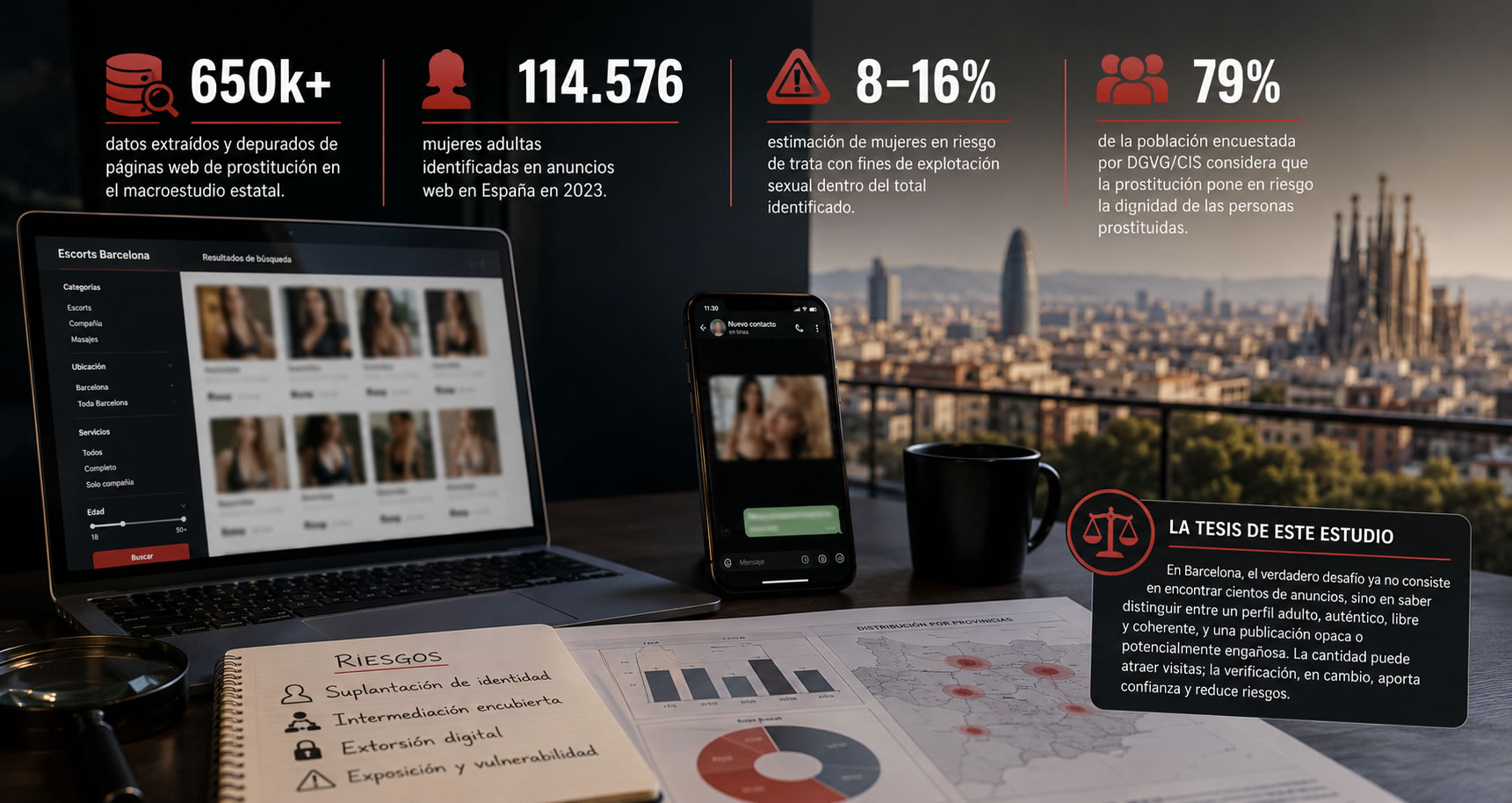Représentation du secteur numérique de l'accompagnement pour adultes à Barcelone